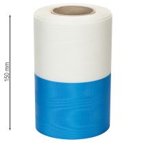 tételeket Moiré kék és fehér koszorú szalagok, 150 mm