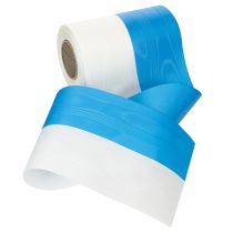 tételeket Moiré kék és fehér koszorú szalagok, 150 mm