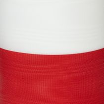 tételeket Moiré fehér-piros koszorú szalagok 100 mm