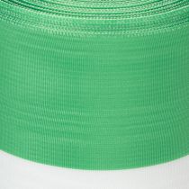 tételeket Zöld és fehér moaré koszorúszalag, 100mm x 25m - nemzeti szalag, taft szegély, masni szalag, díszszalag