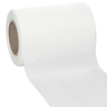 tételeket Fehér koszorú szalag 125 mm 25 m díszszalag temetési szertartás sírdíszítéshez