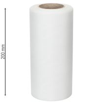 tételeket Fehér koszorúszalag, 200 mm széles, 25 m-es tekercs, gyászszalag, masniszalag, díszszalag temetési virágkötészethez és alkalmakra
