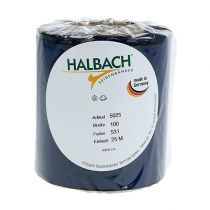 tételeket Kék szatén koszorúszalag, 100mm x 25m, gyászszalag, dekoráció, környezetbarát