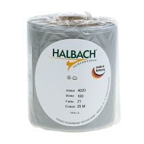 tételeket Szatén koszorúszalag, ezüst, 100 mm széles, 25 m hosszú, temetési koszorúkhoz, emlékkoszorúkhoz és évfordulókhoz, időjárásálló és komposztálható