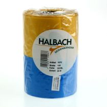 tételeket Moiré koszorú szalagok 150 mm kék és sárga színben - prémium gyász- és díszszalag, ünnepségekre, masnis szalag