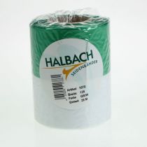 tételeket Moiré koszorú szalag 125 mm x 25 m zöld és fehér színben, taft szőtt szalag, nemzeti színű szalag, díszszalag