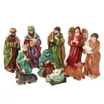 tételeket Betlehemes figura szett kézzel festett polyresin 5,5-12cm 10db