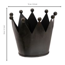 tételeket Fém korona, kis díszkorona asztaldíszítéshez, 10cm