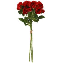 tételeket Műrózsák Élénkpiros Ø4cm H45cm 3 db