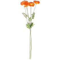 tételeket Műpipacs Nyári Virágok Narancs Ø7cm L78cm 3db