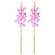 tételeket Mesterséges orchidea 8 lila virág Ø3,5cm–5cm 2db