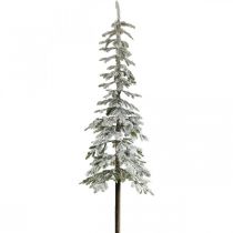 Műkarácsonyfa vékony havas téli dekoráció H180cm