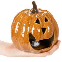 tételeket Kerámia tök Halloween LED dekoráció 15cm