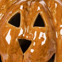 tételeket Kerámia tök Halloween LED dekoráció 15cm