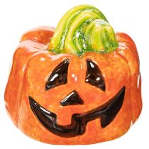tételeket Dekoratív kerámia tökfigura őszre és Halloweenre, 8cm