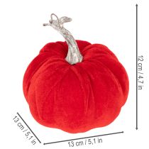tételeket Textil tök asztaldíszként, őszi dekoráció, 13 cm, 3 darab
