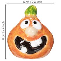 tételeket Dekoratív tökfigura, mint vidám őszi dekoráció, 6 cm, 2 darab