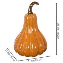 tételeket Kerámia Tök Őszi Asztaldísz 26cm
