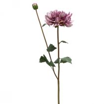 tételeket Művirág Dahlia Purple selyemvirág és bimbó H57cm