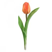 Művirág Tulipán Orange Real Touch tavaszi virág H21cm