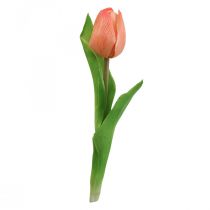 Művirág Tulipán Barack Real Touch tavaszi virág H21cm