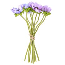 tételeket Művirág csokor Kökörcsin Windflower Blue Purple L28cm