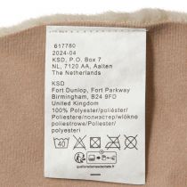 tételeket Műszőrme dekorprémes kerek asztali futó szőrmeszőnyeg bézs Ø38cm