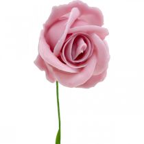 Műrózsák rózsaszín viasz rózsák deco rózsák viasz Ø6cm 18db
