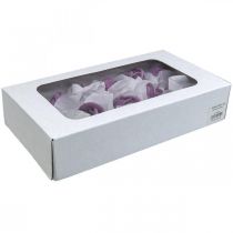 tételeket Műrózsa lila viasz rózsa dekoratív rózsa viasz Ø6cm 18 db