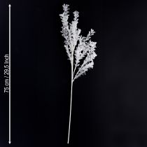 tételeket Műág matt díszág téli dekoráció fehér 78cm 2db