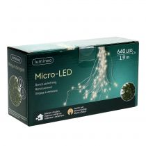 tételeket LED-es lámpaköteg kívül és belül 640 1,9 m ezüst/meleg fehér
