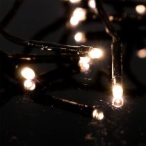 tételeket LED-es fénylánc külső 288er 2,4m fekete/meleg fehér