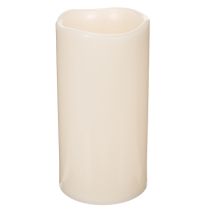 tételeket Nagy LED gyertya elemes működéshez időzítővel, meleg fehér, kültéri, 25 cm