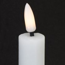 tételeket LED gyertyák fehér kúpos gyertyák viasz meleg fehér 24,5 cm 2 db