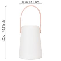 tételeket Lámpa fogantyúval, hordozható LED lámpa kültéri és beltéri használatra, 22 cm, 3 darab