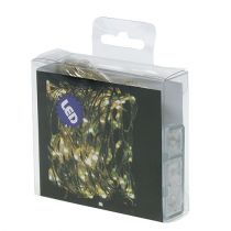 tételeket LED tündérfények 20 beltéri 2m meleg fehér időzítő elemes 6 db