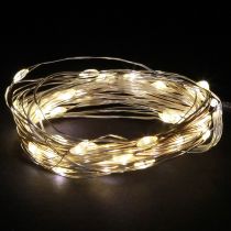 tételeket LED-es tündérfények 40 mikro-LED meleg fehér időzítő elemes működéssel 6 darab