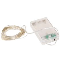 tételeket LED-es tündérfények 40 mikro-LED meleg fehér időzítő elemes működéssel 6 darab