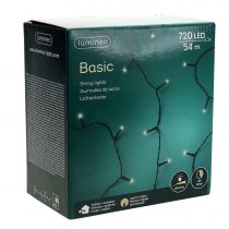 tételeket LED rizs világítólánc meleg fehér külső 720er 54m