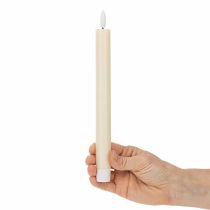 tételeket LED kúpos gyertya fehér színben, meleg fehér fénnyel, 24 cm, időzítővel, 2 darab