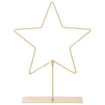 tételeket 50 LED-es csillag, fém asztaldísz, elemes, beltéri használatra, 33 cm