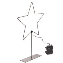 tételeket LED csillag elemtartóval, ablakpárkányra és asztalra szerelhető állványon, 46 cm