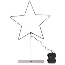 tételeket LED csillag elemtartóval, ablakpárkányra és asztalra szerelhető állványon, 46 cm