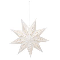 tételeket Karácsonyi csillag LED dekoráció függőbe, meleg fehér, beltéri, 38 cm