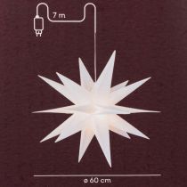tételeket LED Csillag Karácsonyi Csillag Meleg Fehér Időzítő Kültéri 60cm
