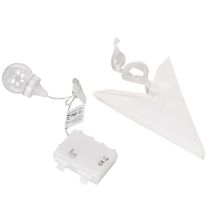 tételeket LED függőcsillag időzítővel, meleg fehér, kültéri, 38 cm