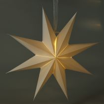 tételeket LED függőcsillag időzítővel, meleg fehér, kültéri, 38 cm
