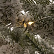 tételeket Műfenyő hóval, jutazsákban, 40 LED, beltéri használatra, 85 cm