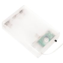 tételeket Műfenyő hóval, jutazsákban, 40 LED, beltéri használatra, 85 cm