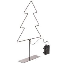 tételeket LED-es karácsonyfa, elemes, beltéri asztaldísz, 47 cm